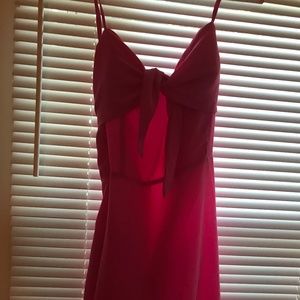 Sexy pink cocktail dress